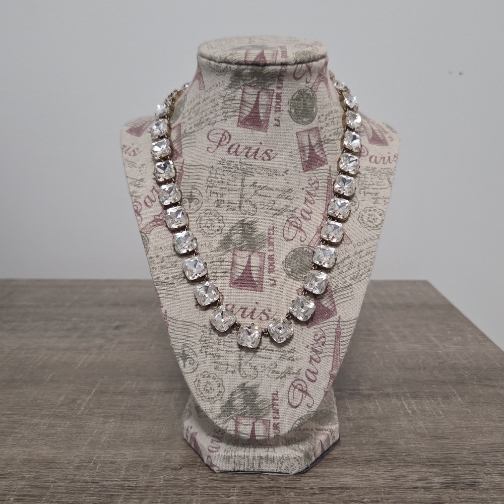 Sparkling Silver Crystal Necklace